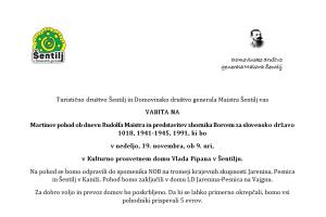 TRADICIONALNI MAISTROV POHOD